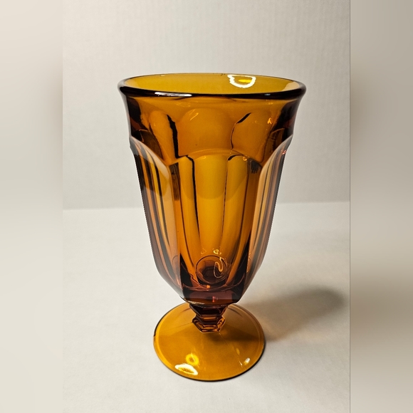 [#2] (2) Tea Glasses - Imperial Glass Ohio: Old Williamsburg Amber - Picture 12 of 13